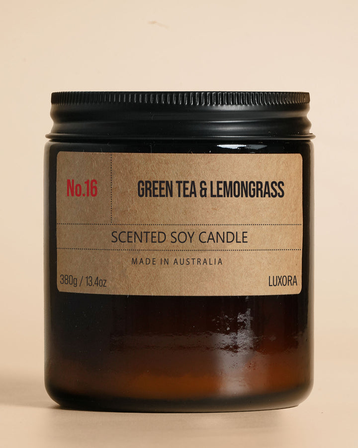 Green Tea & Lemongrass - 380g Soy Candle