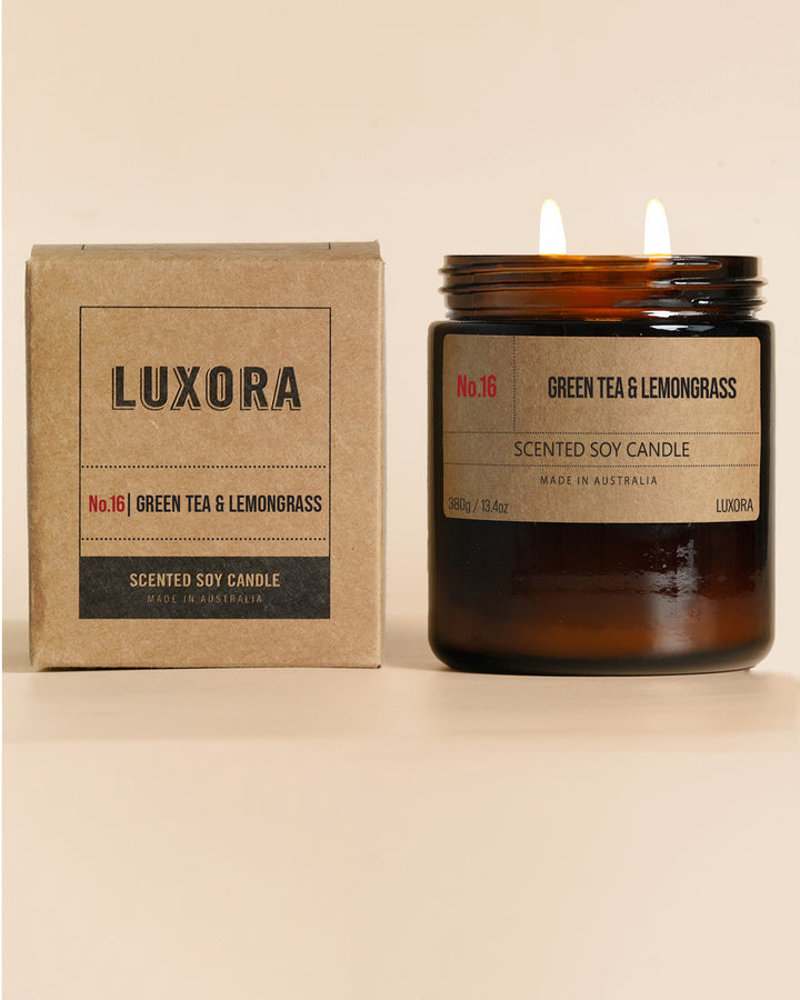 Green Tea & Lemongrass - 380g Soy Candle