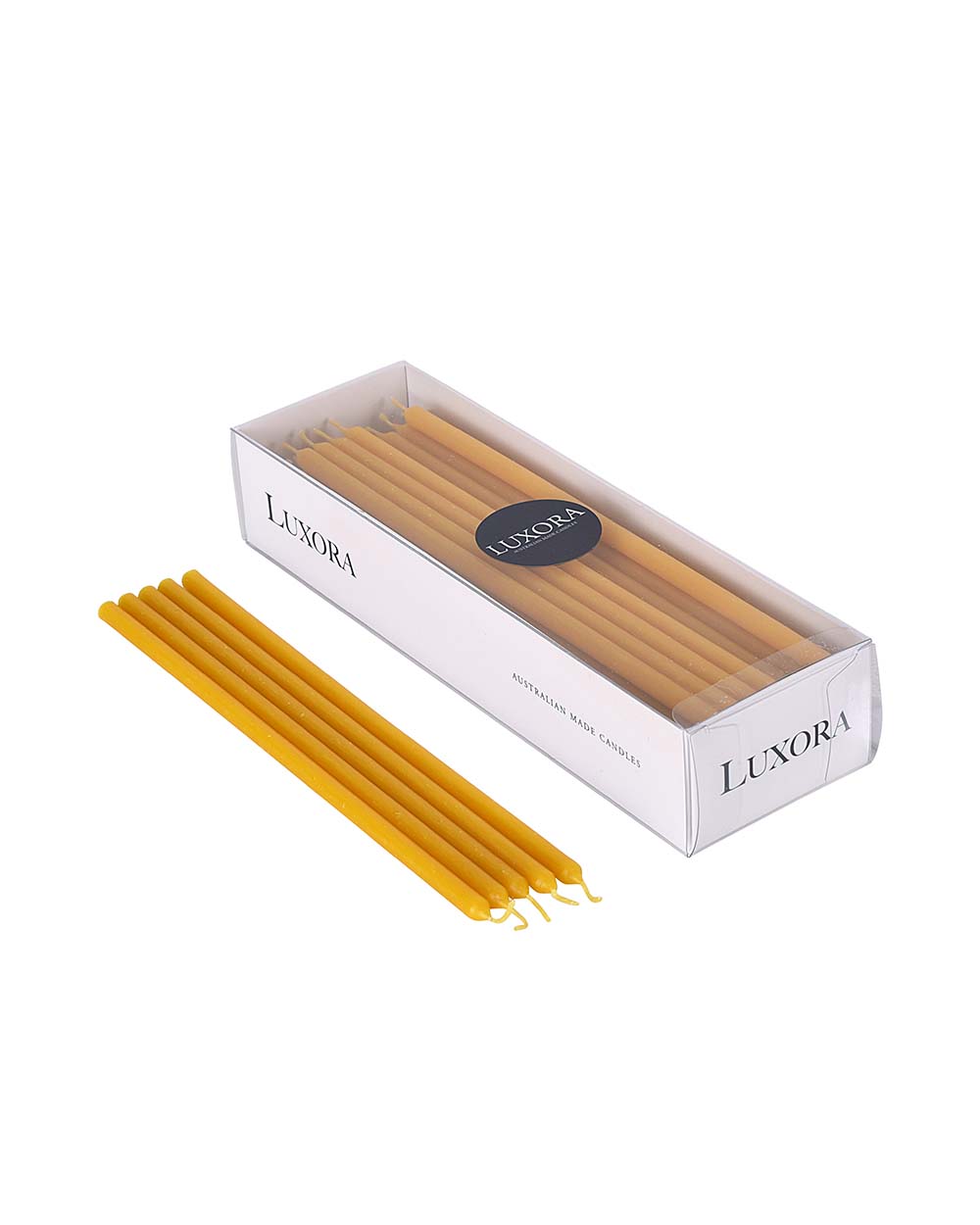 7mm x 220mm Prayer Candles - Yellow