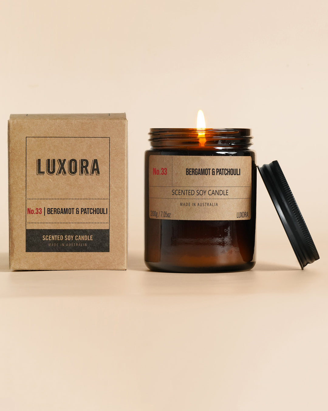 Bergamot & Patchouli - 200g Soy Candle