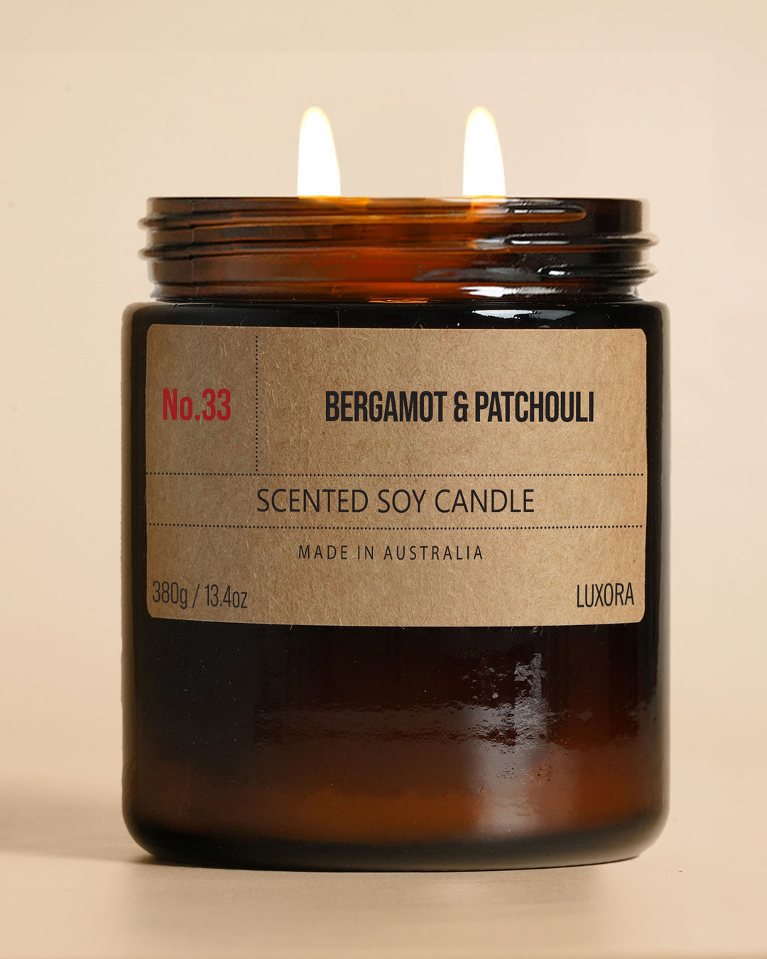 Bergamot & Patchouli - 380g Soy Candle