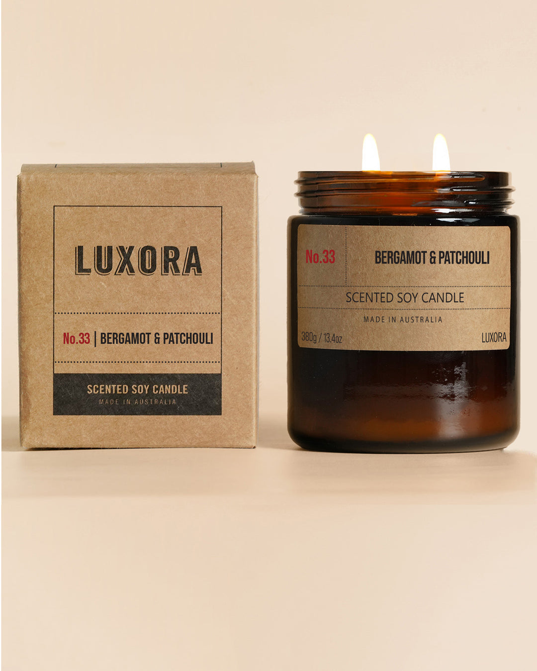 Bergamot & Patchouli - 380g Soy Candle