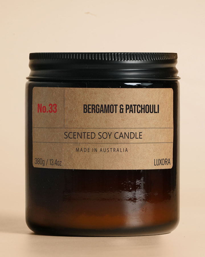 Bergamot & Patchouli - 380g Soy Candle