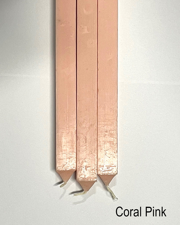 Pink Square Easter Candles - 6pcs