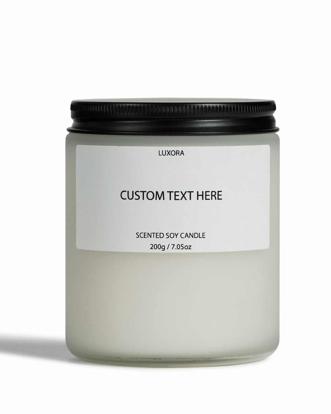 Custom Message Soy Candle - White Jar