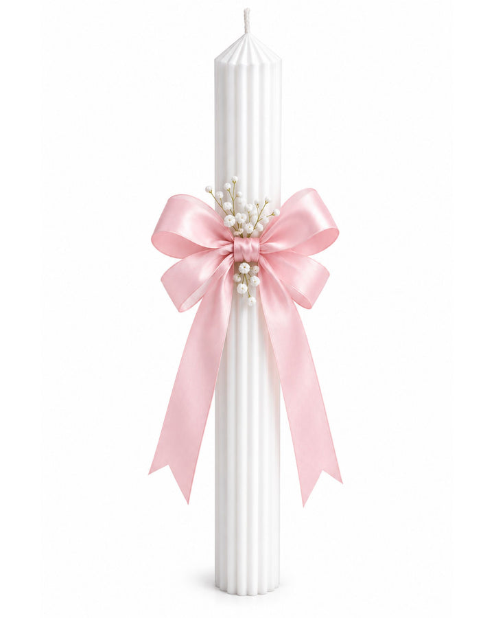 Large Fluted Pillar Candle (43cm x 6cm)