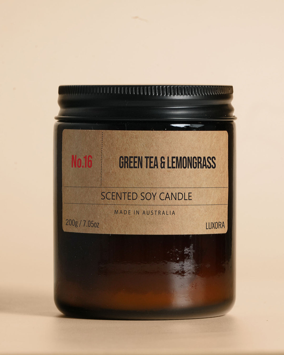 Green Tea & Lemongrass - 200g Soy Candle