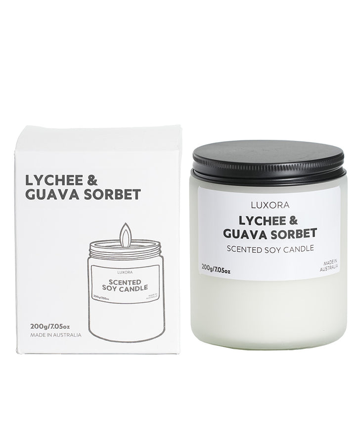 Lychee & Guava Sorbet- 200g Soy Candle