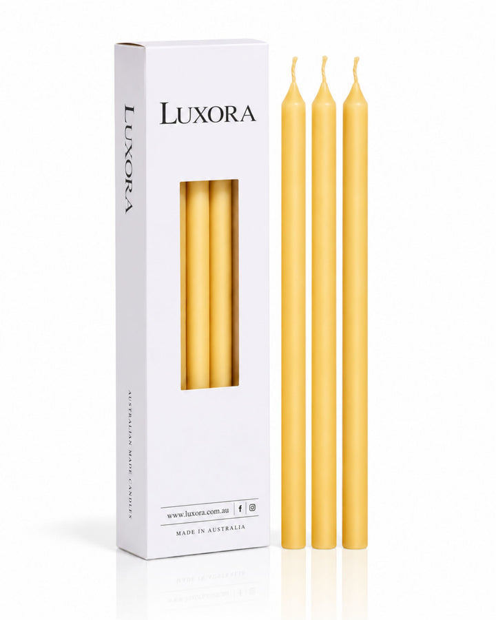 11mm x 270mm Pure Beeswax Candle (20pcs)