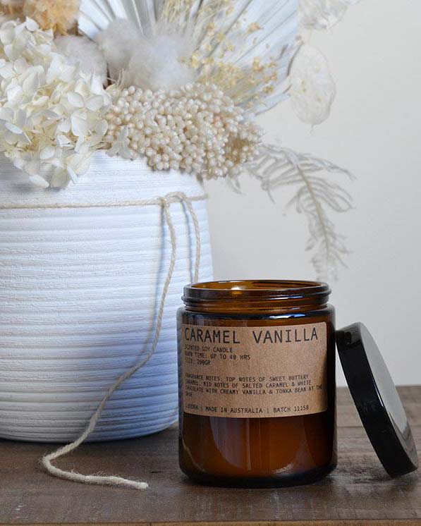 Caramel Vanilla - 380g Soy Candle