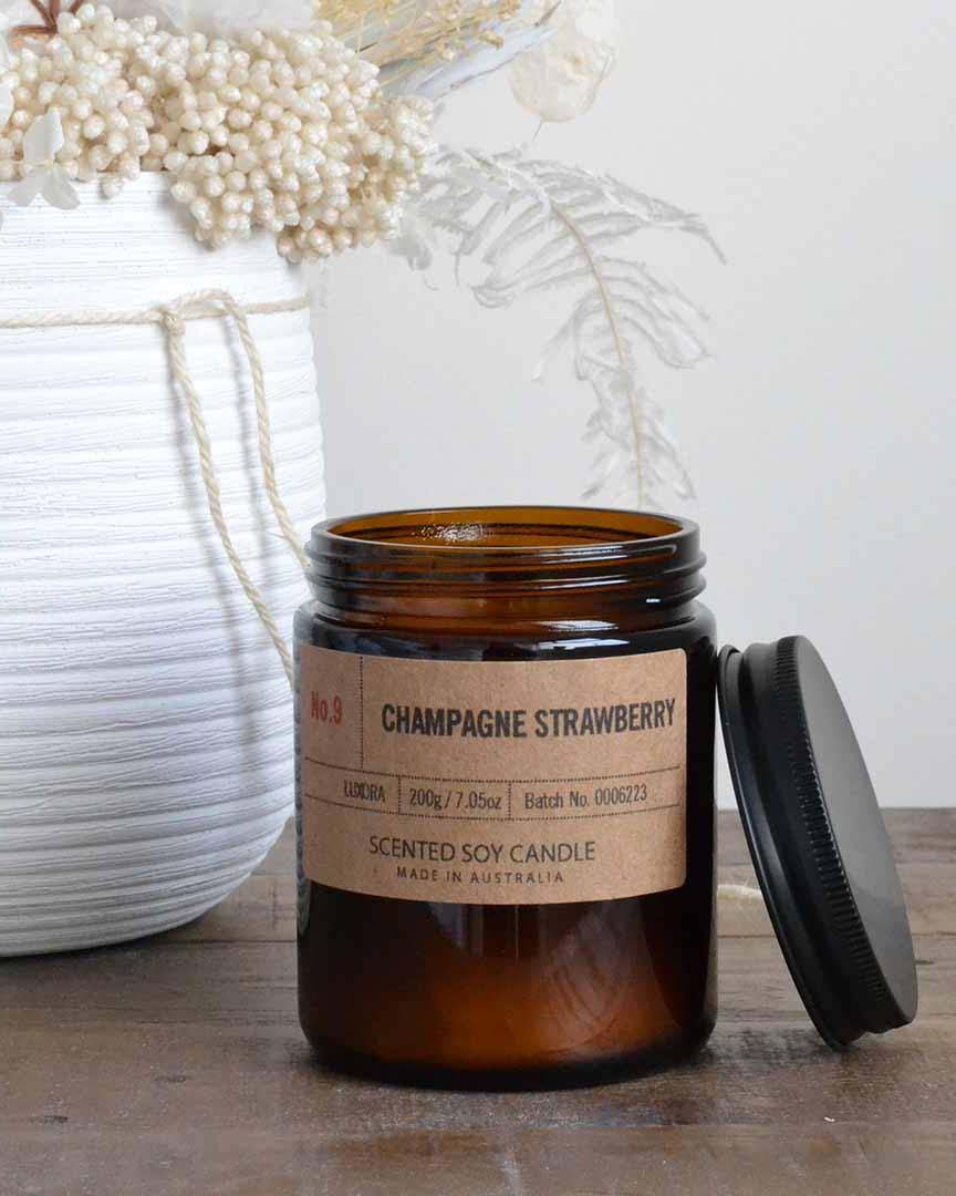 Champagne Strawberry - 200g Soy Candle