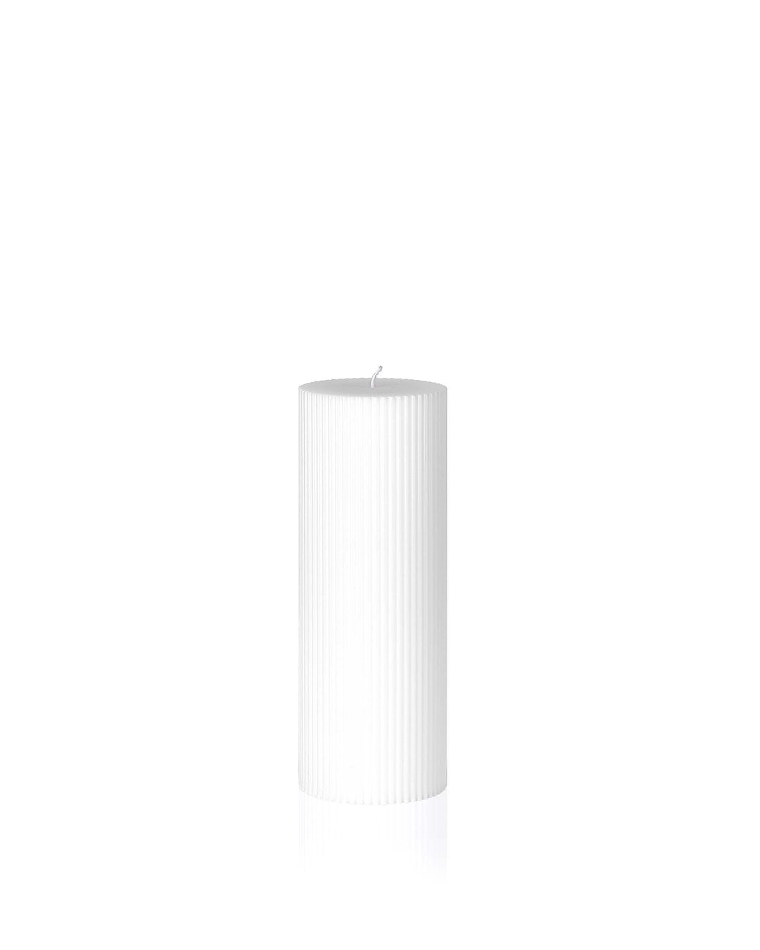 7.5cm x 15cm Fluted Pillar Candle